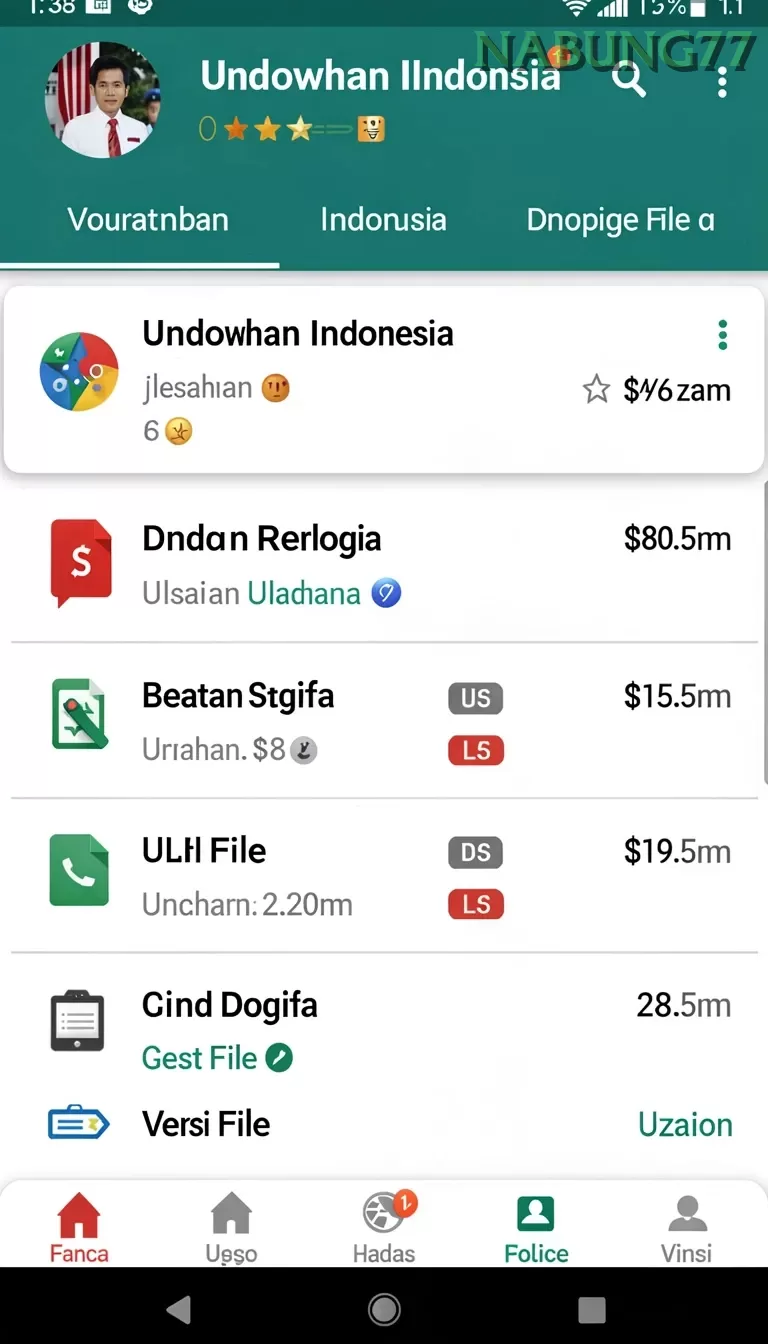 Cuplikan layar SONTOGEL — pengaturan akun