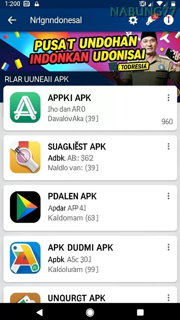 Cuplikan layar RP6677 — halaman utama