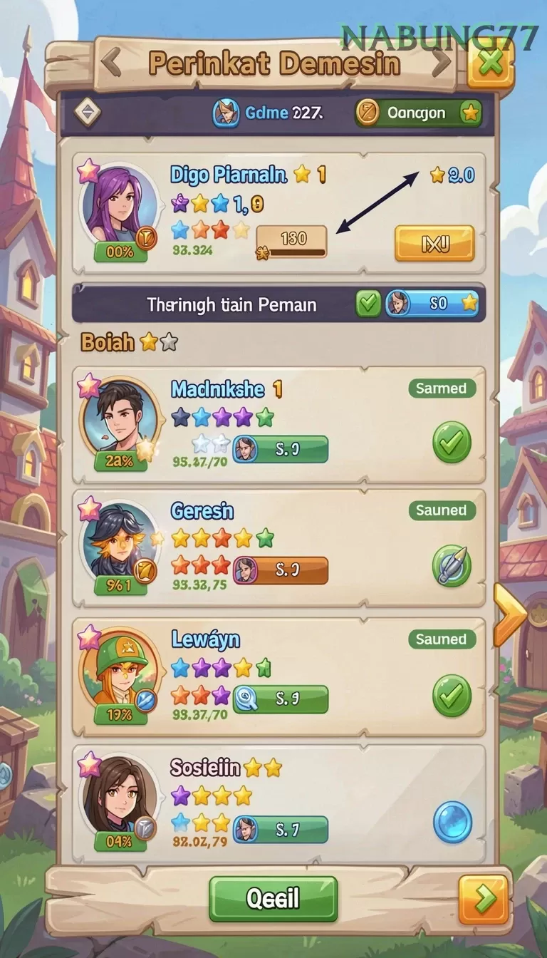 Cuplikan layar SONTOGEL — aktivitas